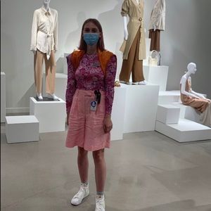 STINE GOYA LONG SLEEVE FLORAL TOP